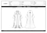 create fashion tech pack for abaya kaftan and modest wear brands